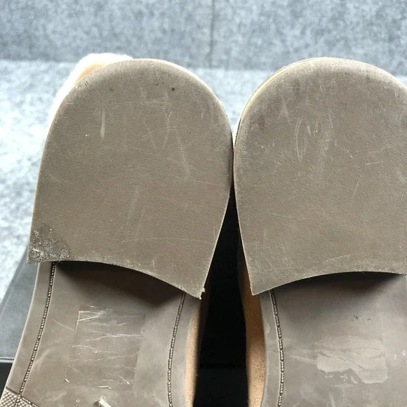 Sole Society Shearling Lined Boots Womens Brown Suede Pull On Ankle Mid Calf - Picture 14 of 14